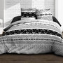 Voir la diapositive 1 : Kaliss Parure 4 pièces Graphic 2 personnes 100% coton 57 fils