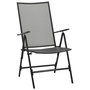 Voir la diapositive 4 : VIDAXL Ensemble de chaises de jardin inclinables 7 pcs anthracite