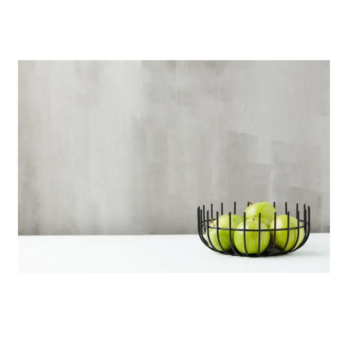 point virgule Corbeille en métal 25cm noir - PV-CHR-3033