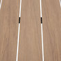 Voir la diapositive 4 : HESPERIDE Table de jardin fixe en aluminium effet bois 6 places EVASION