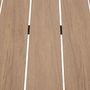 Voir la diapositive 4 : HESPERIDE Table de jardin fixe en aluminium effet bois 6 places EVASION