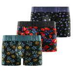 FREEGUN Lot de 3 boxers Signature Liberty. Coloris disponibles : Rouge