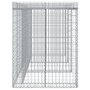 Voir la diapositive 4 : VIDAXL Mur de gabion pour poubelle 270x91x120 cm fer galvanise