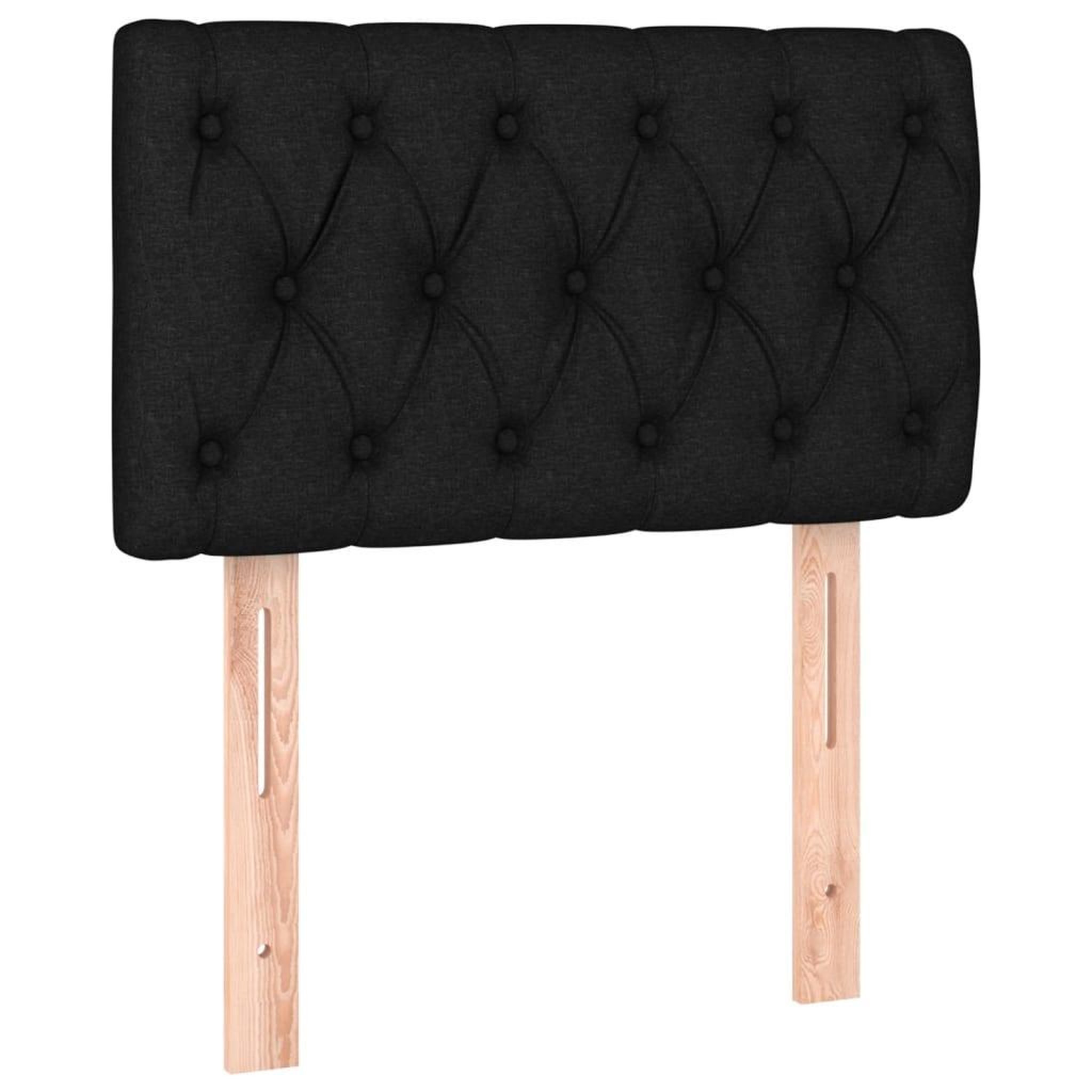 Voir la diapositive 4 : VIDAXL Tete de lit a LED Noir 80x7x78/88 cm Tissu