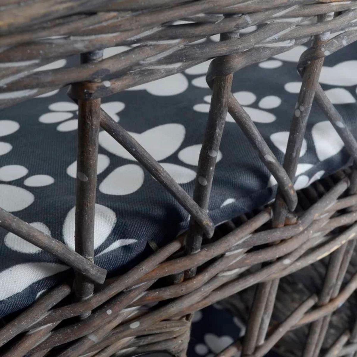 VIDAXL Arbre/maison/lit a chat avec coussin Saule Carre