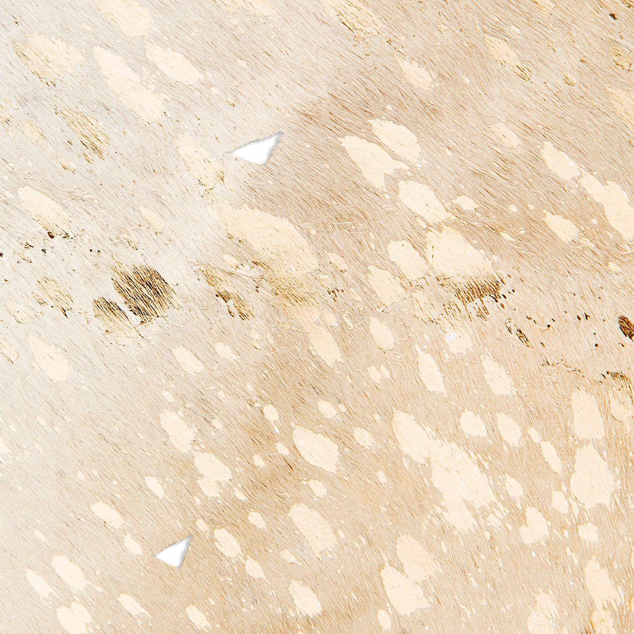 Voir la diapositive 3 : Paris Prix Tapis peau de vache  fly  blanc & or