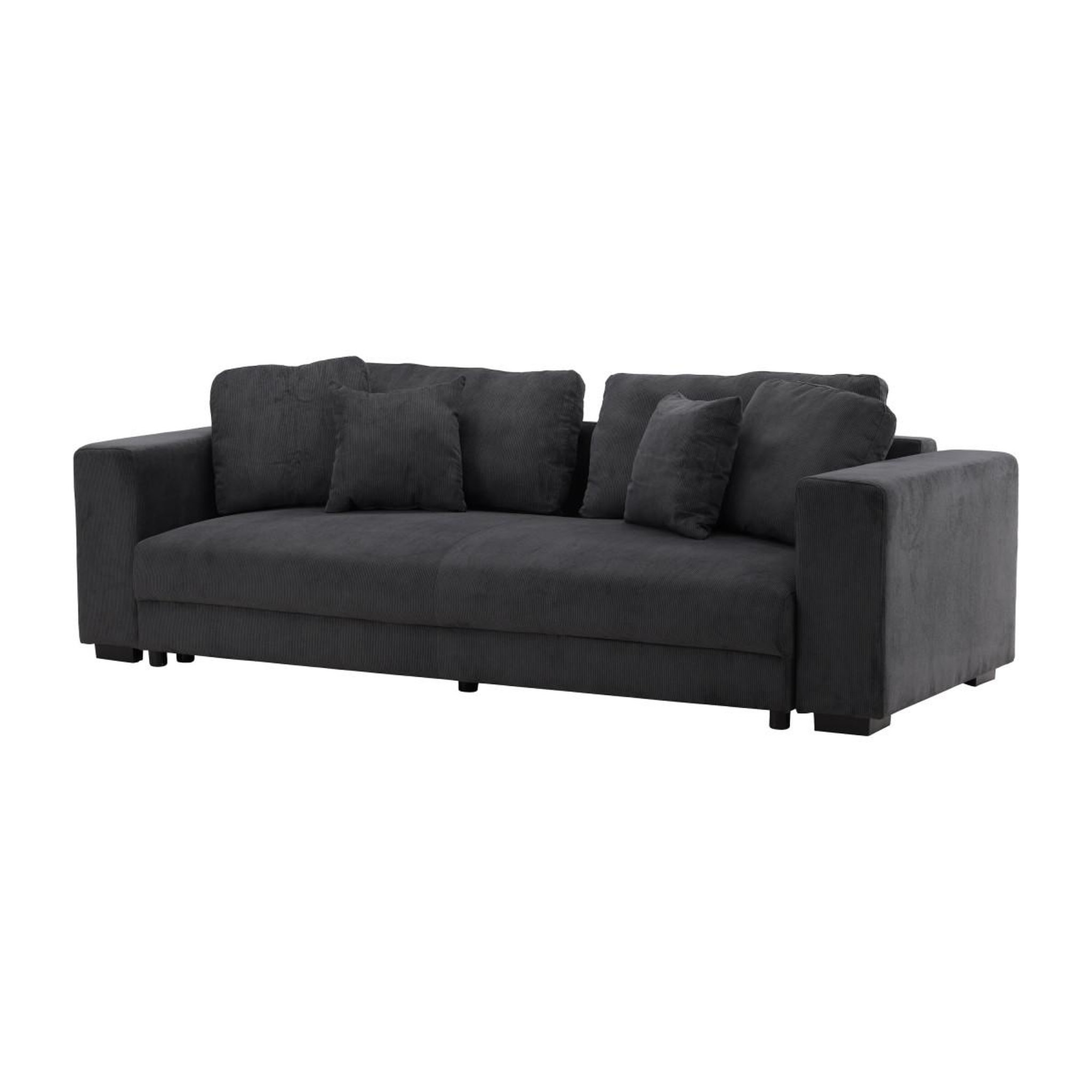 Voir la diapositive 3 : Paris Prix Canapé convertible 3 places  bellman  250cm gris foncé