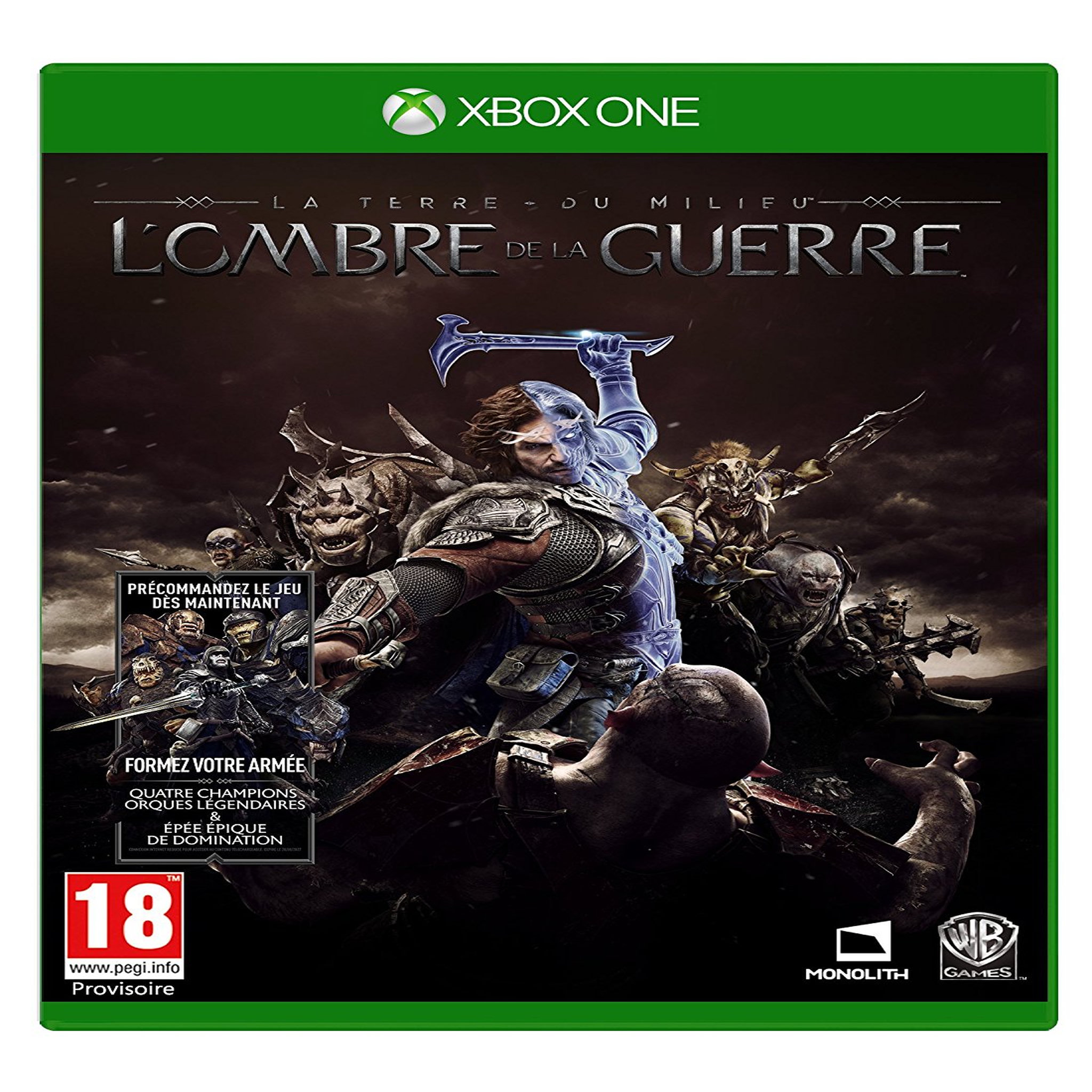 La Terre du Milieu : L'Ombre de la Guerre Xbox One