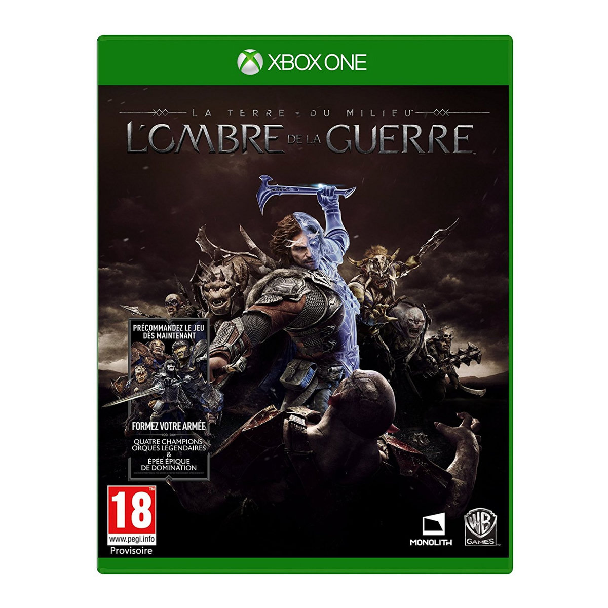 La Terre du Milieu : L'Ombre de la Guerre Xbox One