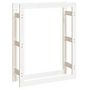 Voir la diapositive 2 : VIDAXL Support pour bois de chauffage Blanc 80x25x100 cm Bois de pin
