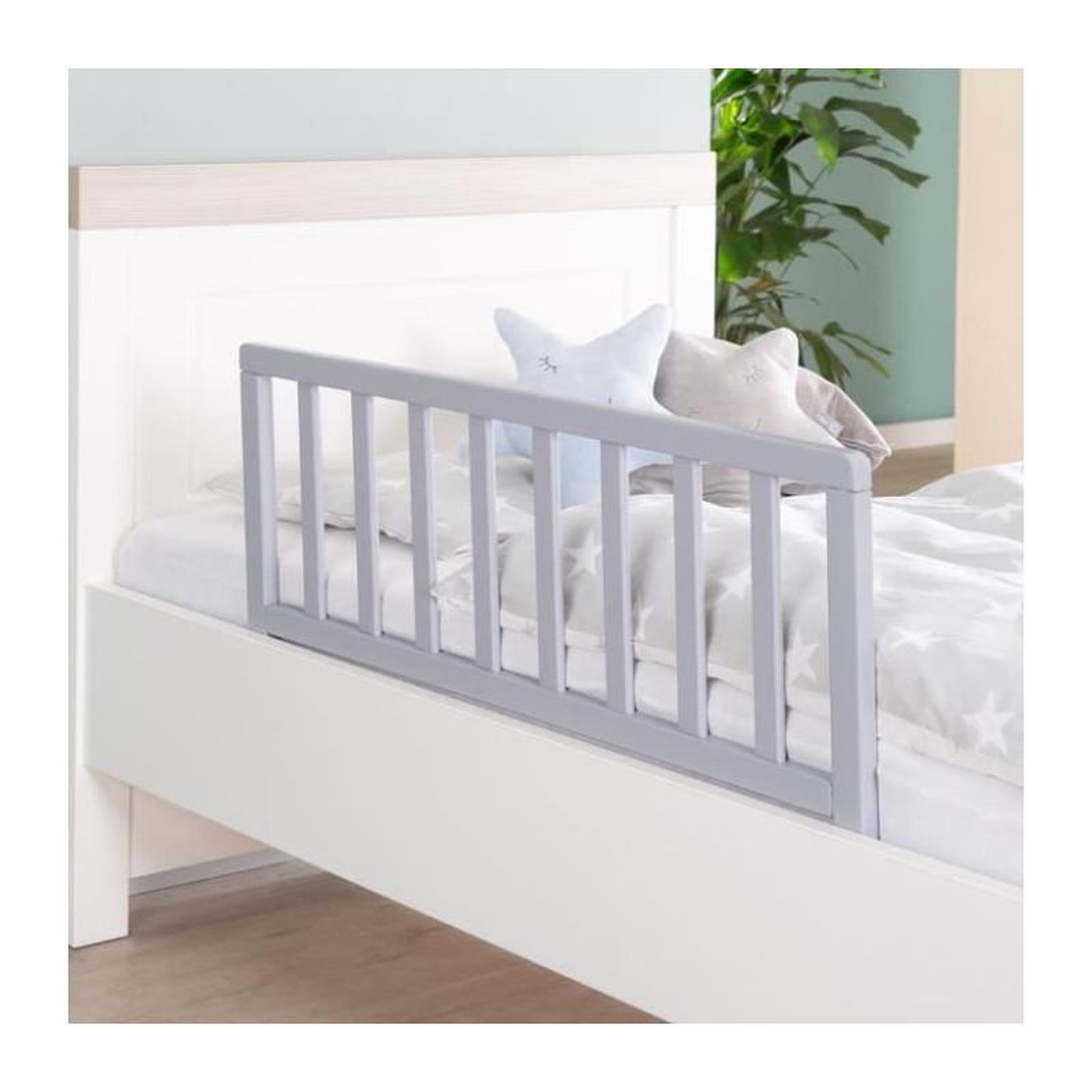 Voir la diapositive 2 : Roba Barriere de Lit en Bois 90 cm - ROBA - Protection Anti-Chute Sûre pour Bébés et Enfants - de 18 mois a 5 Ans - Montage Facile