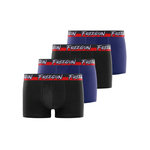 FREEGUN Lot de 4 boxers en coton homme Freegun. Coloris disponibles : Noir