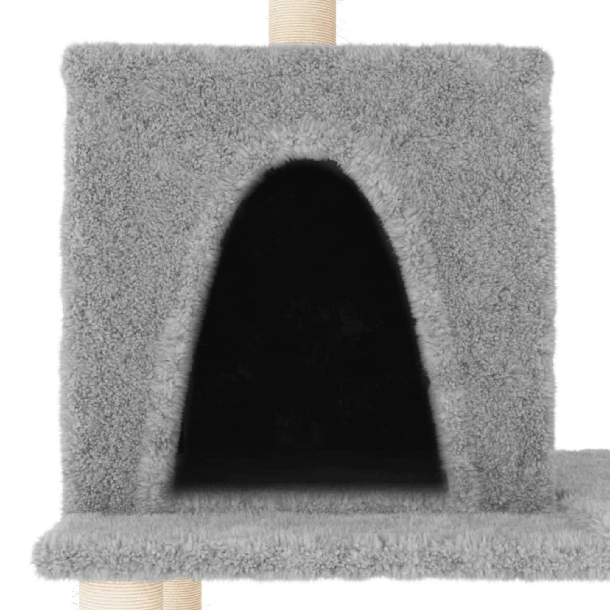 Voir la diapositive 5 : VIDAXL Arbre a chat avec griffoirs en sisal Gris clair 167 cm