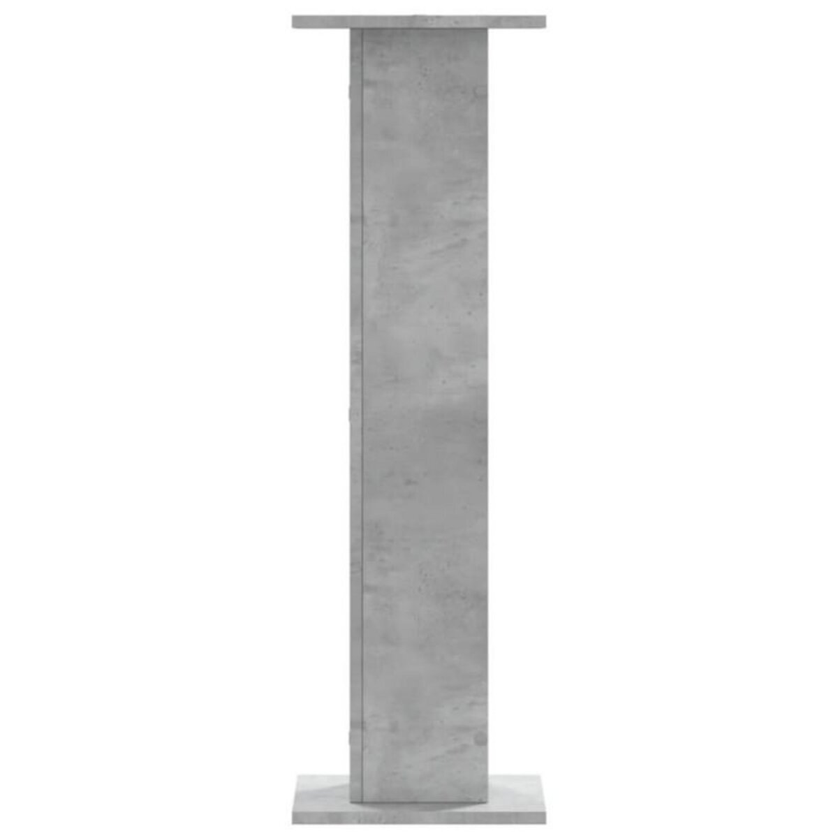 VIDAXL Supports de haut parleurs 2 pcs gris béton bois d ingénierie