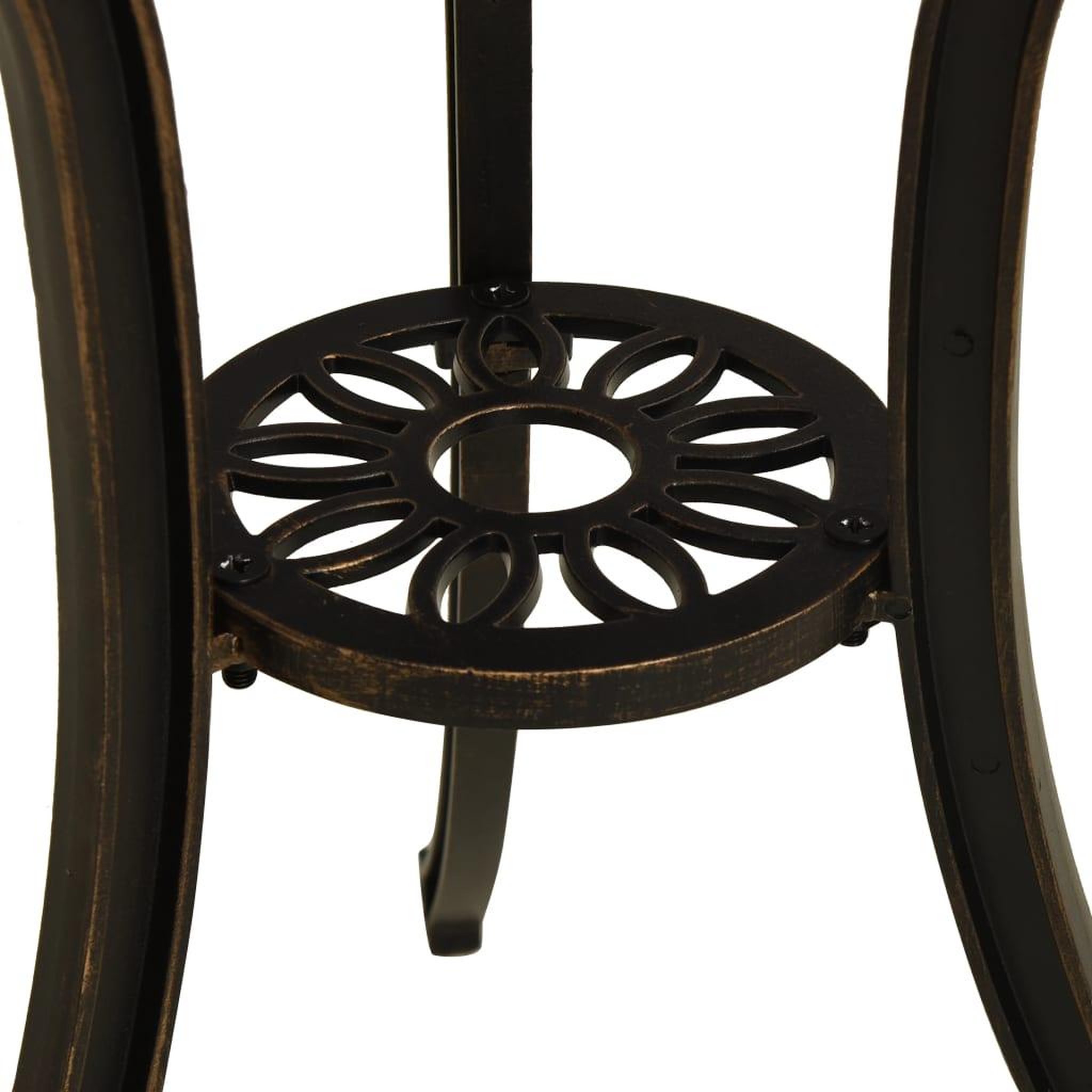 Voir la diapositive 5 : VIDAXL Table de jardin Bronze 62x62x65 cm Aluminium coule