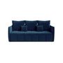 Voir la diapositive 5 : BEST MOBILIER Petra - canapé 3 places convertible avec coffre - en velours