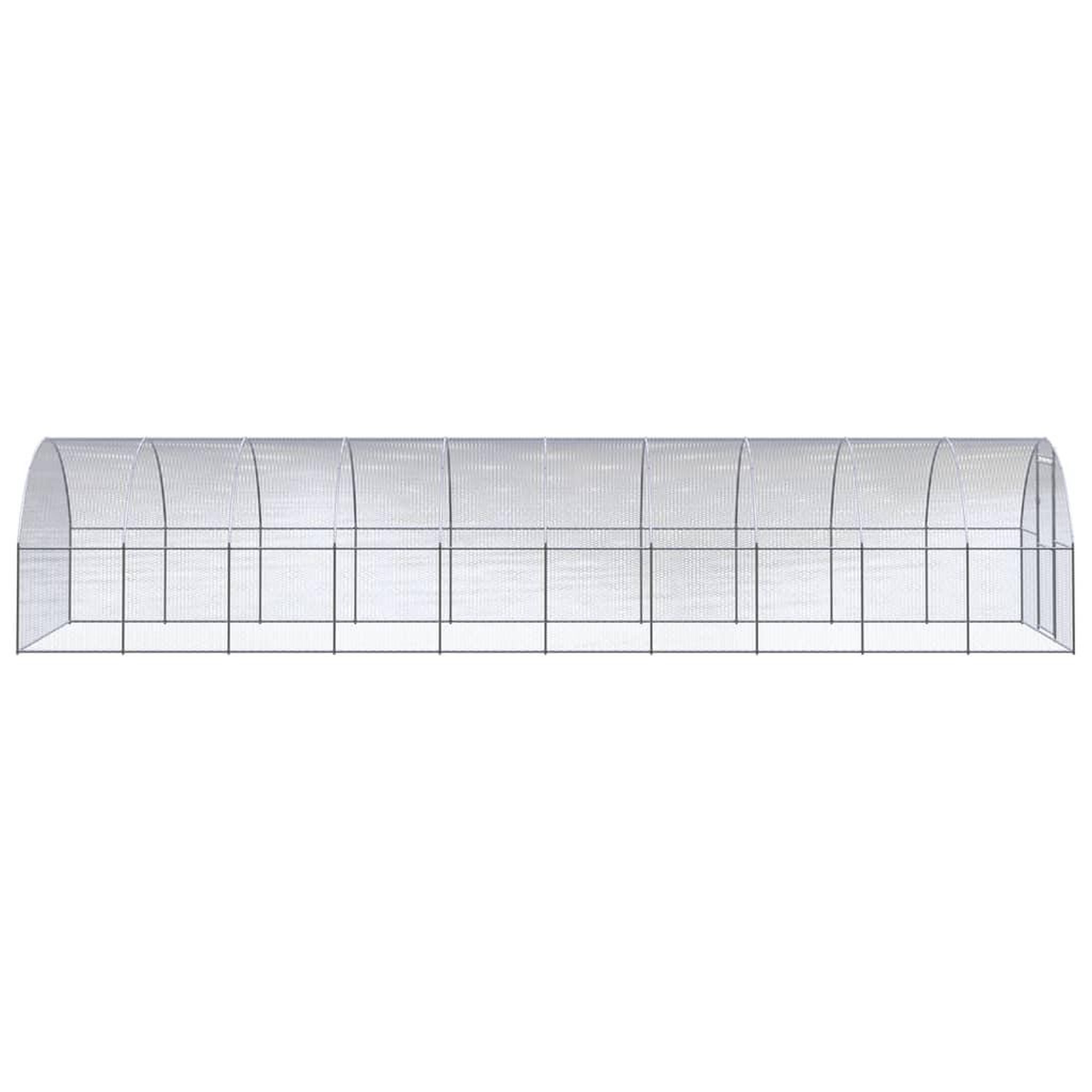 Voir la diapositive 3 : VIDAXL Poulailler d'exterieur 3x10x2 m Acier galvanise