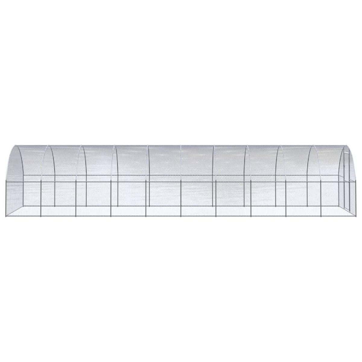VIDAXL Poulailler d'exterieur 3x10x2 m Acier galvanise