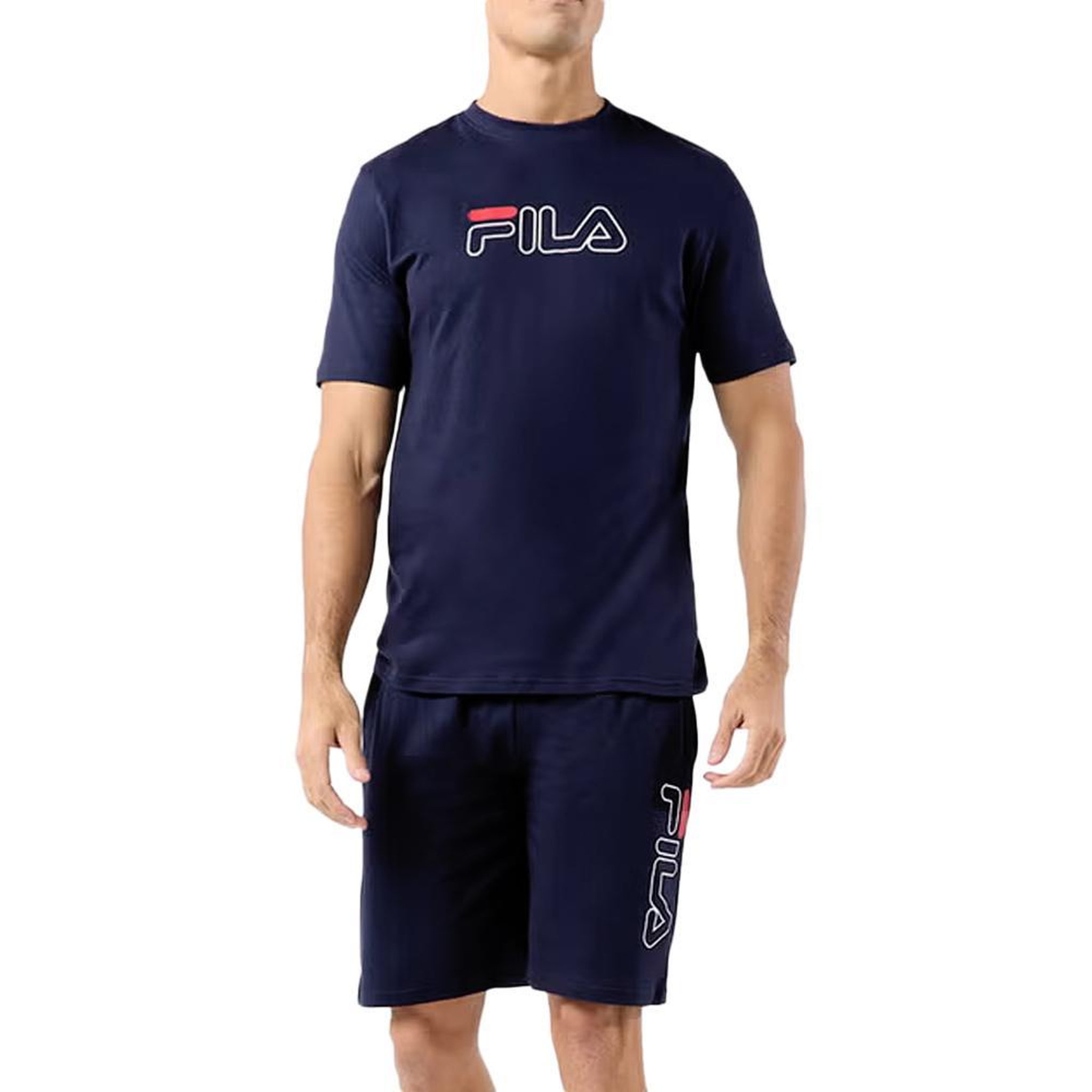 FILA Ensemble Marine Homme Fila SS24SPM089. Coloris disponibles : Bleu