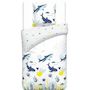 Voir la diapositive 2 : ACTUEL Parure housse de couette enfant en coton MARIN