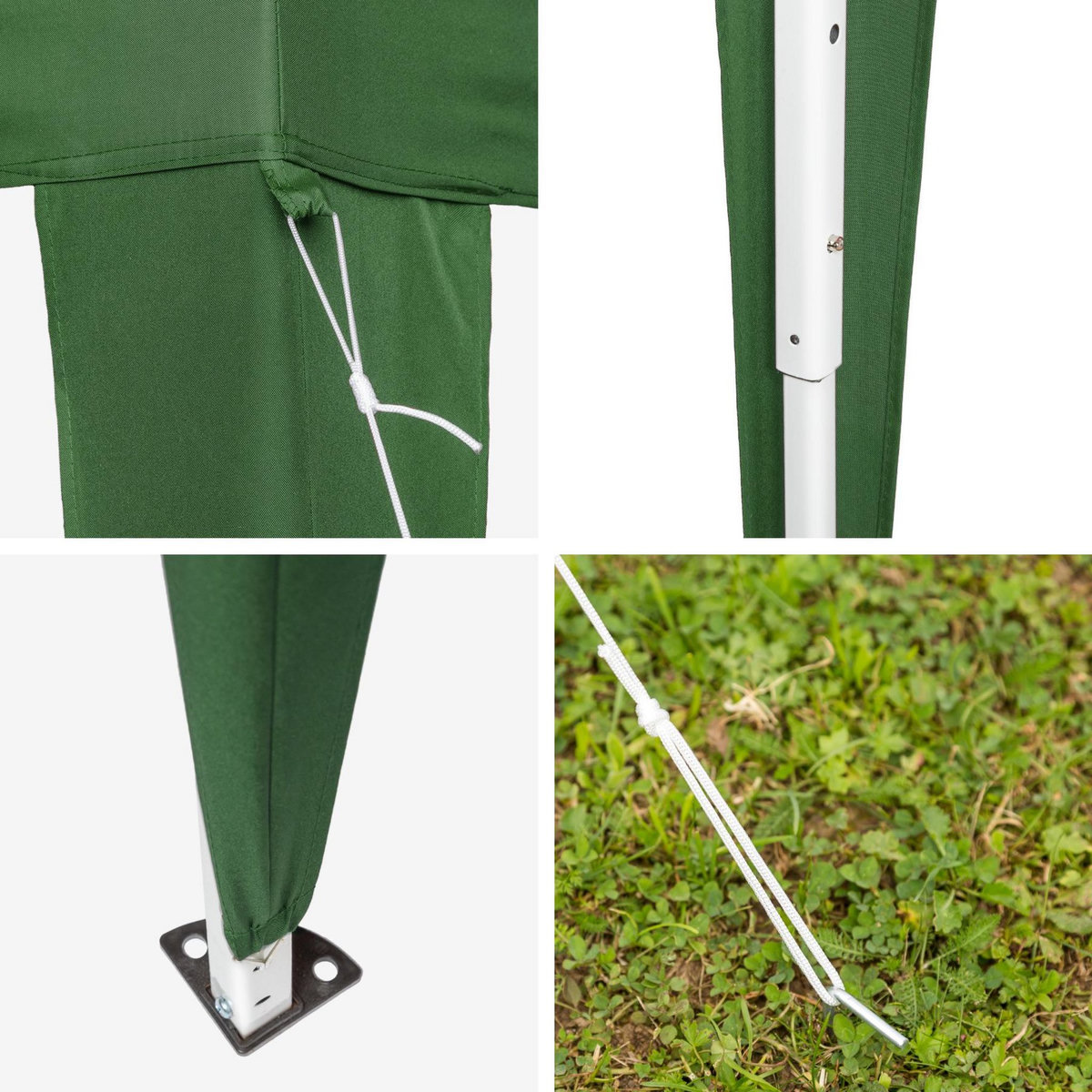 tectake Tonnelle 3 x 3 m vert