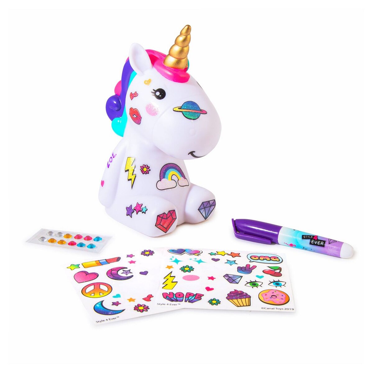 CANAL TOYS Kit Tie and Dye thème Licorne