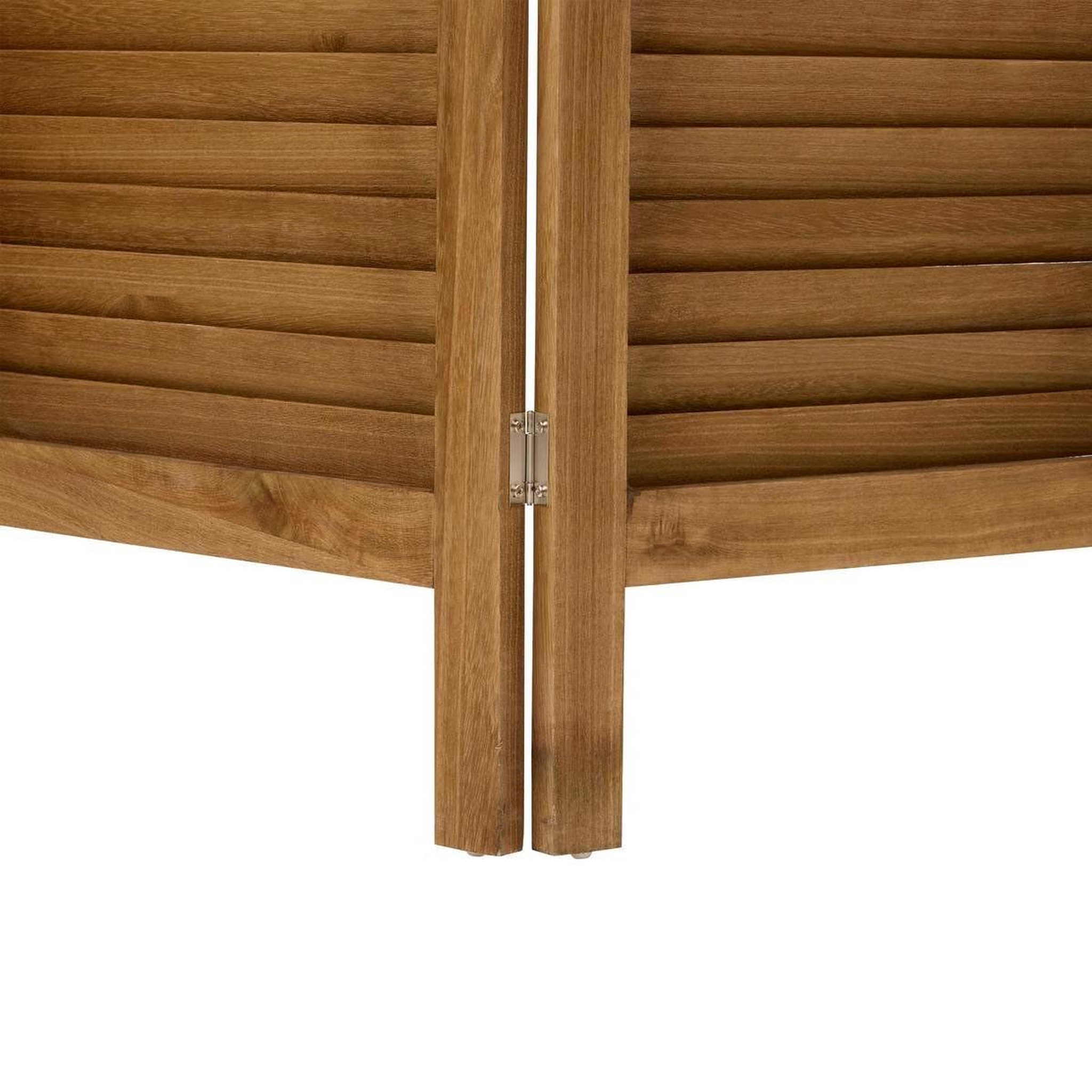 Voir la diapositive 3 : ATMOSPHERA Paravent 3 panneaux en bois  camila  120x170cm marron