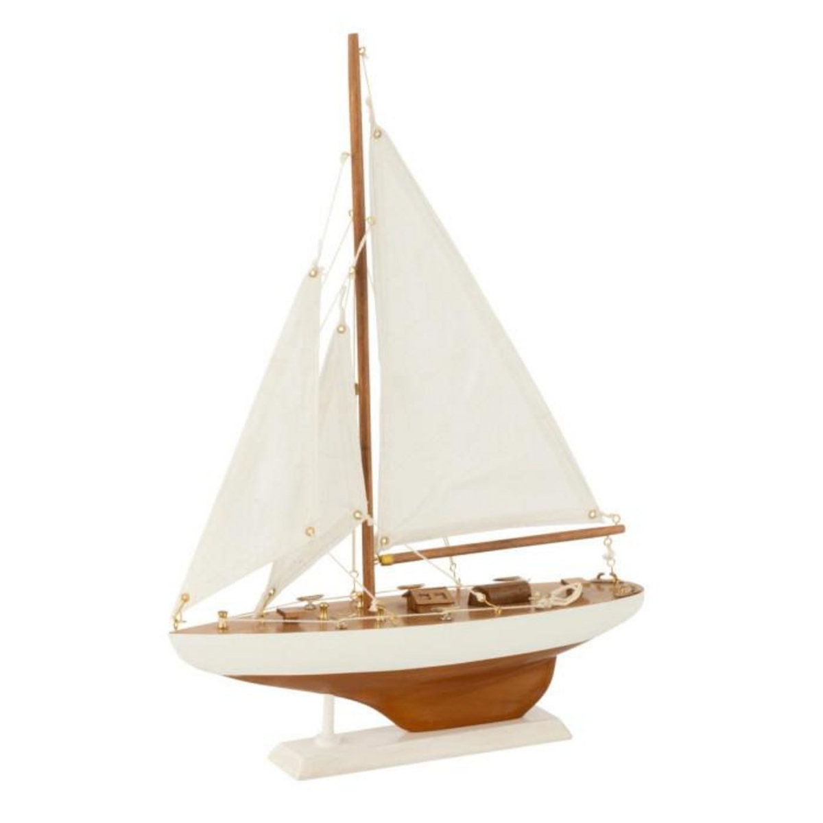 Paris Prix Voilier Déco en Bois  Harrison  43cm Blanc