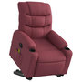 Voir la diapositive 3 : VIDAXL Fauteuil inclinable de massage electrique Rouge bordeaux Tissu