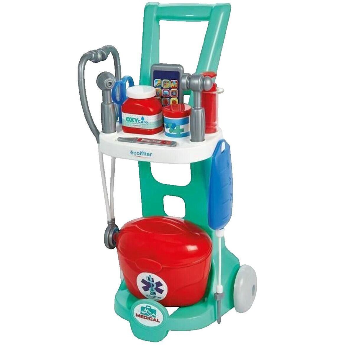 Ecoiffier Chariot médical Ecoiffier coloré