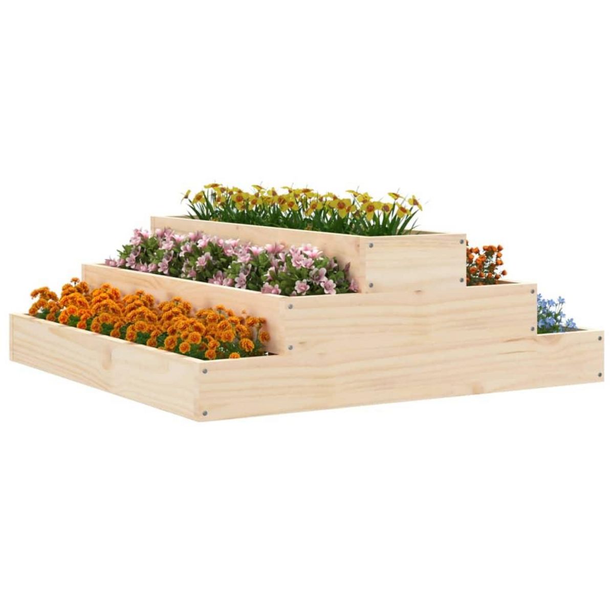 VIDAXL Jardiniere 80x80x27 cm Bois massif de pin