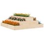 Voir la diapositive 3 : VIDAXL Jardiniere 80x80x27 cm Bois massif de pin