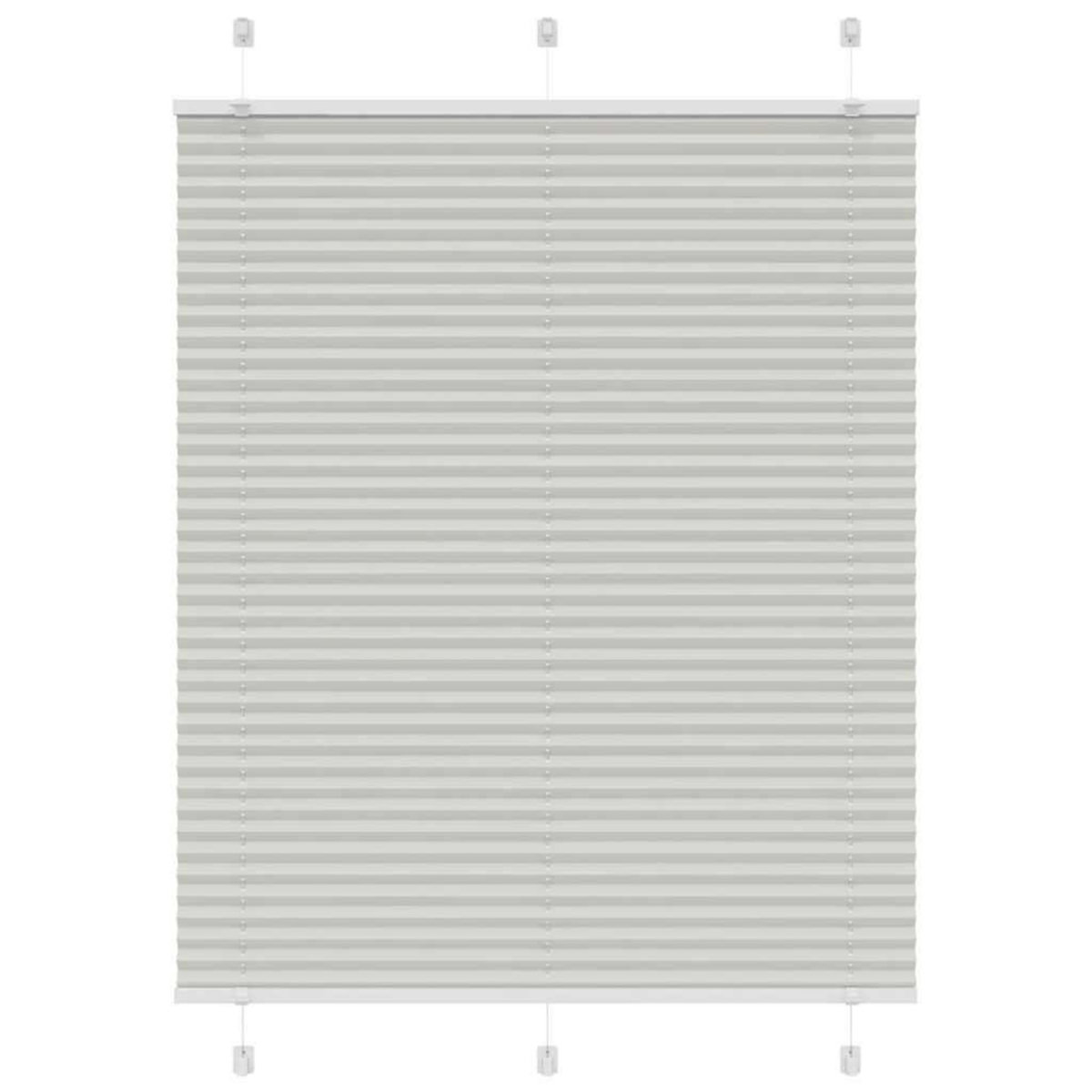 VIDAXL Store plisse gris clair 110x150cm largeur du tissu 109,4cm