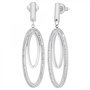 Voir la diapositive 1 : SC CRYSTAL Boucles d'oreilles SC Crystal ornées de Cristaux scintillants