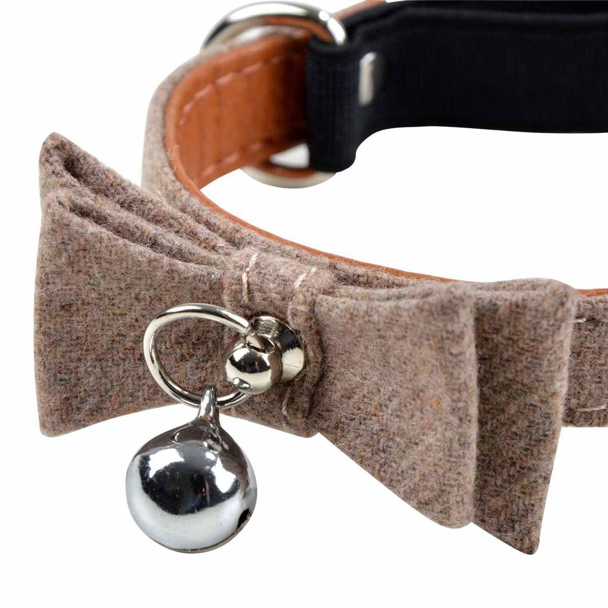 Voir la diapositive 2 : LOVE STORY Collier pour chat  anti etranglement  27cm naturel