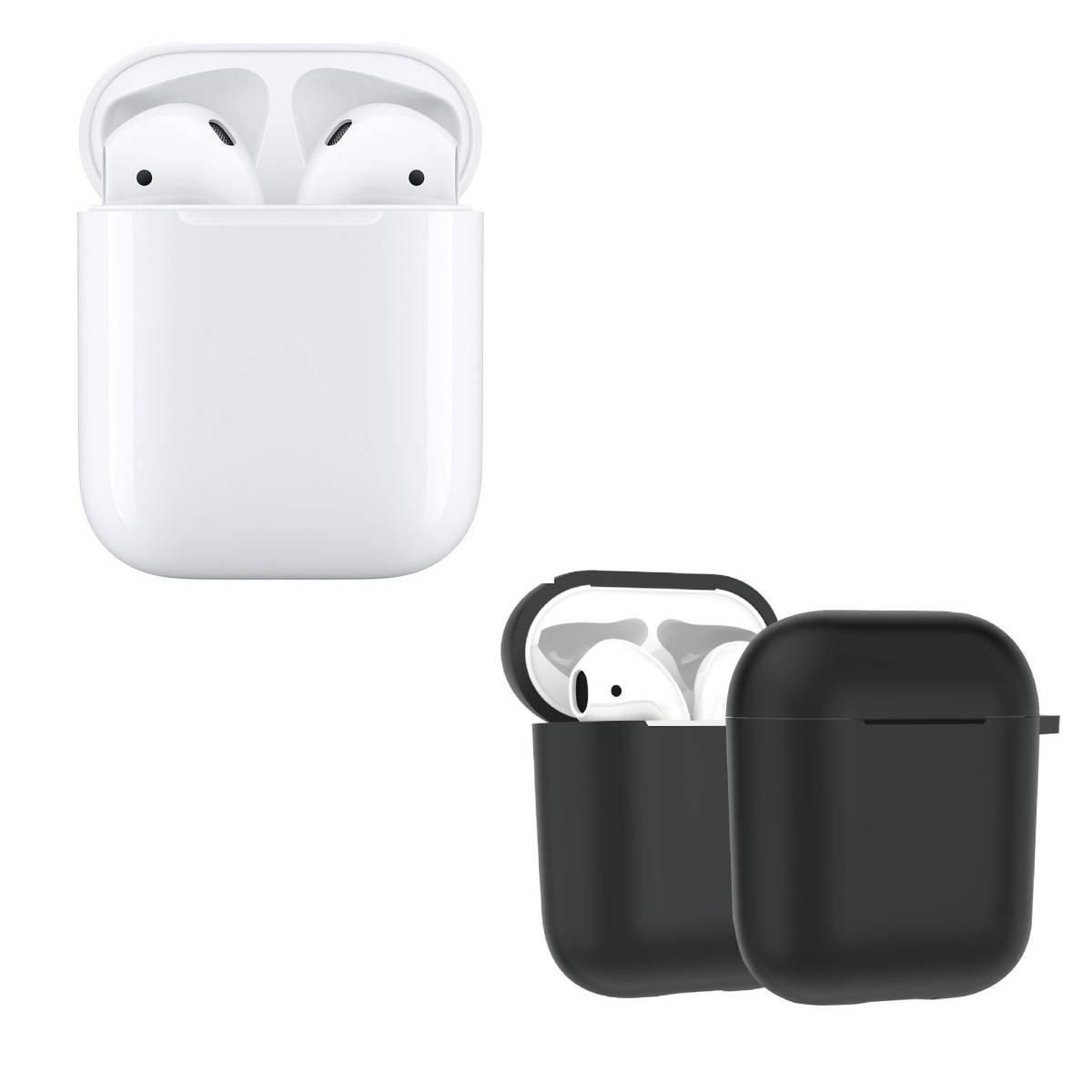 Apple Airpods 2 + Coque Noire Qilive Offerte