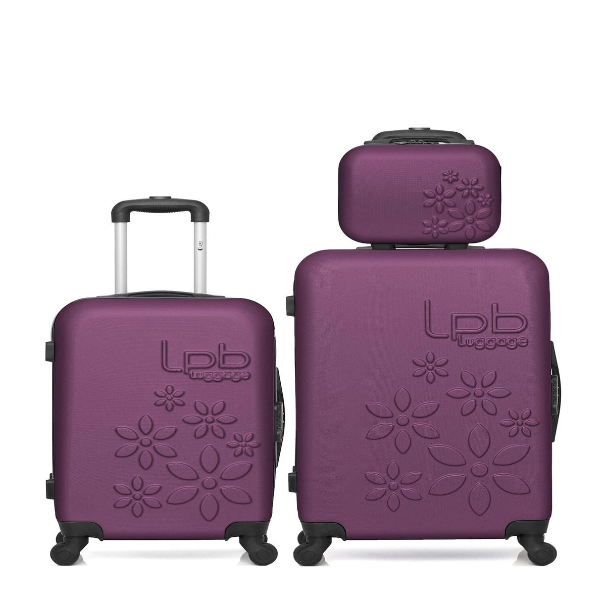 LES P'TITES BOMBES LPB Lot de 3 - Valises weekend, cabine et vanity ELEONOR