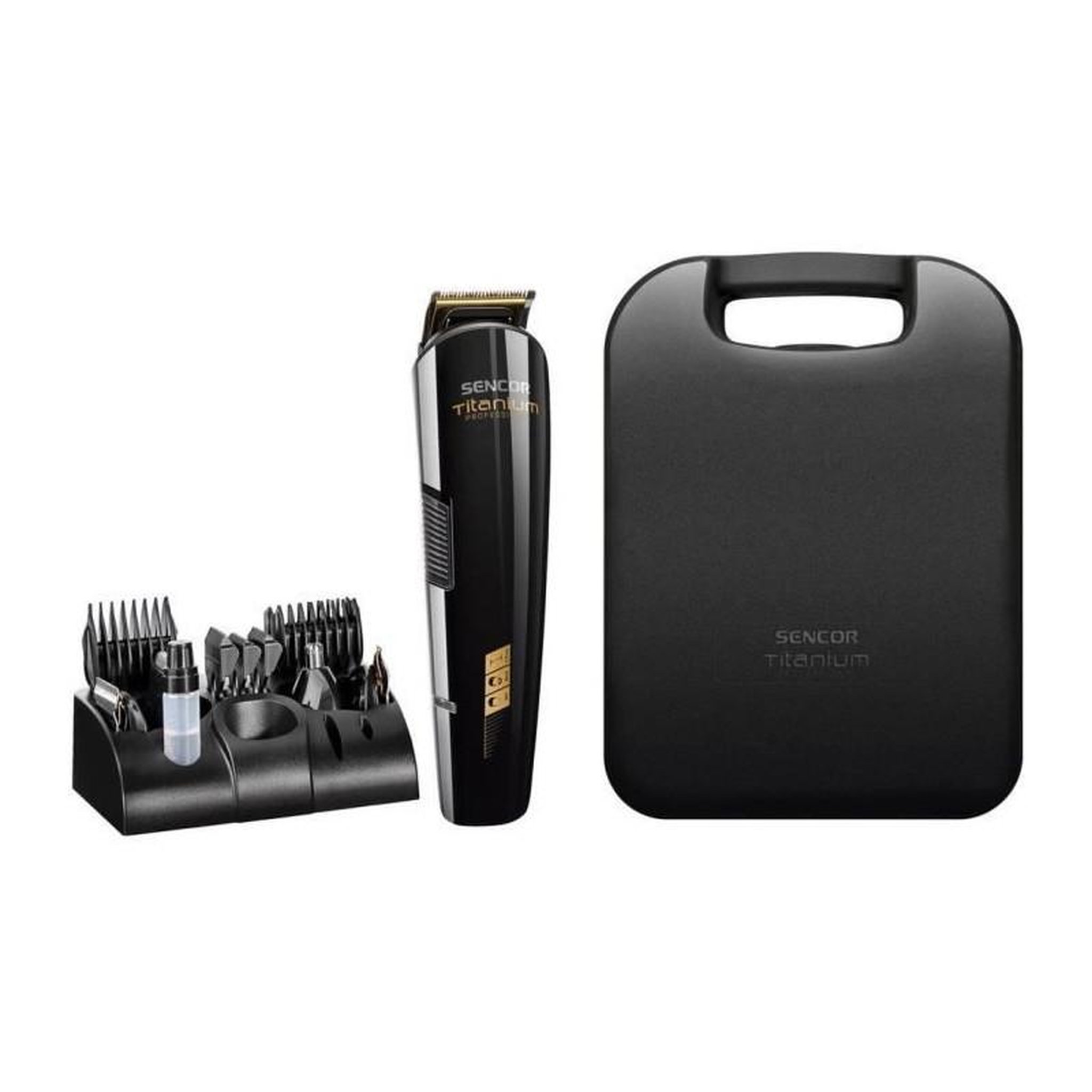 Voir la diapositive 2 : SENCO Tondeuse a cheveux professionnelle - SENCOR - SHP 8305BK - 12 accessoires - Noir