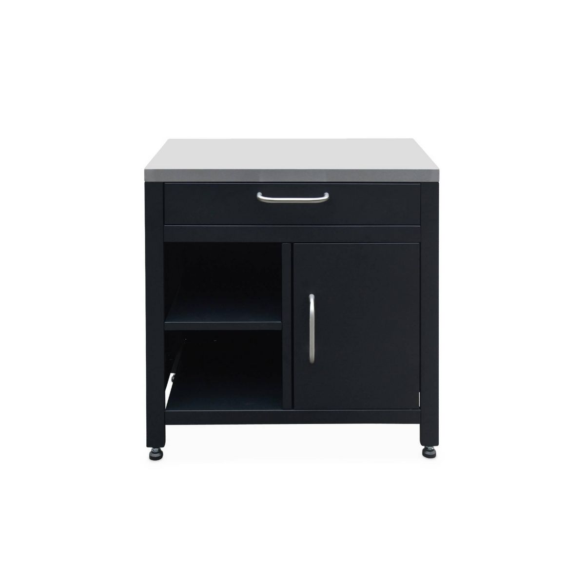 SWEEEK Ensemble de meubles de cuisine extérieure en acier inoxydable 6 modules