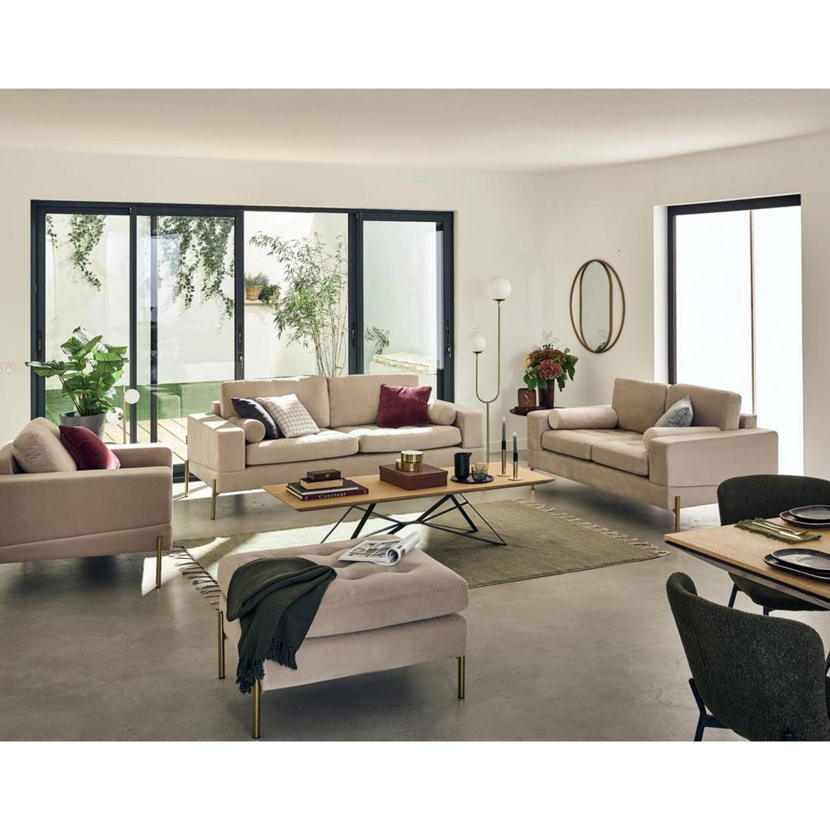 LISA DESIGN Isaure - fauteuil en velours