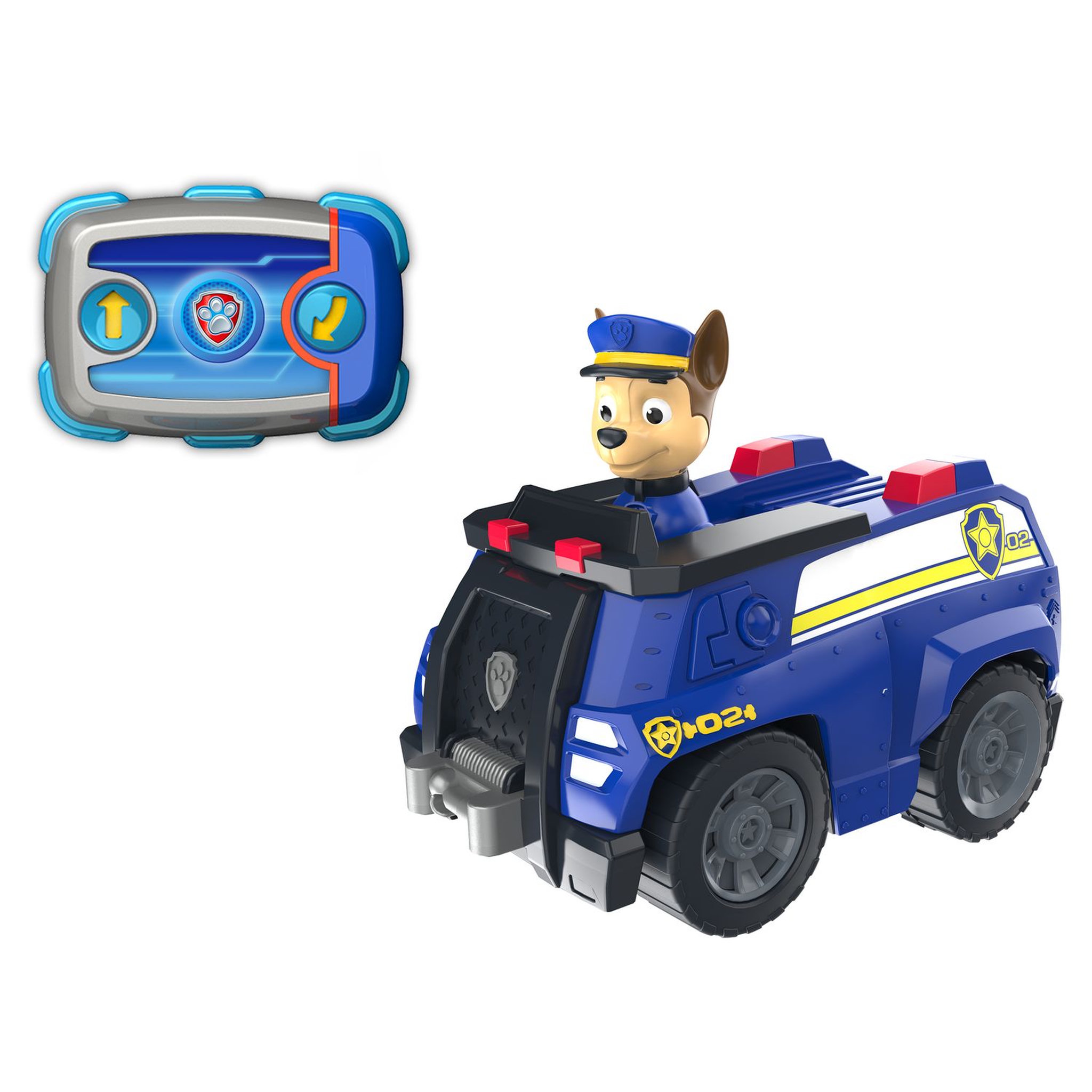 Voir la diapositive 2 : SPIN MASTER Véhicule de police radiocommandé Chase - La Pat' Patrouille