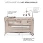 Voir la diapositive 6 : KINDERKRAFT Lit parapluie 3en1 JOY 2 avec accessoires