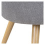 Voir la diapositive 3 : Rendez vous déco Lot de 2 chaises en tissu gris clair et pieds en métal-Chiara