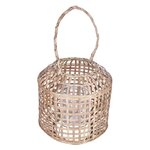 ATMOSPHERA Lanterne en bambou ethnique Nomade - H. 28 cm - Beige