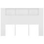 Voir la diapositive 4 : VIDAXL Armoire de tete de lit Blanc 160x18,5x104,5 cm