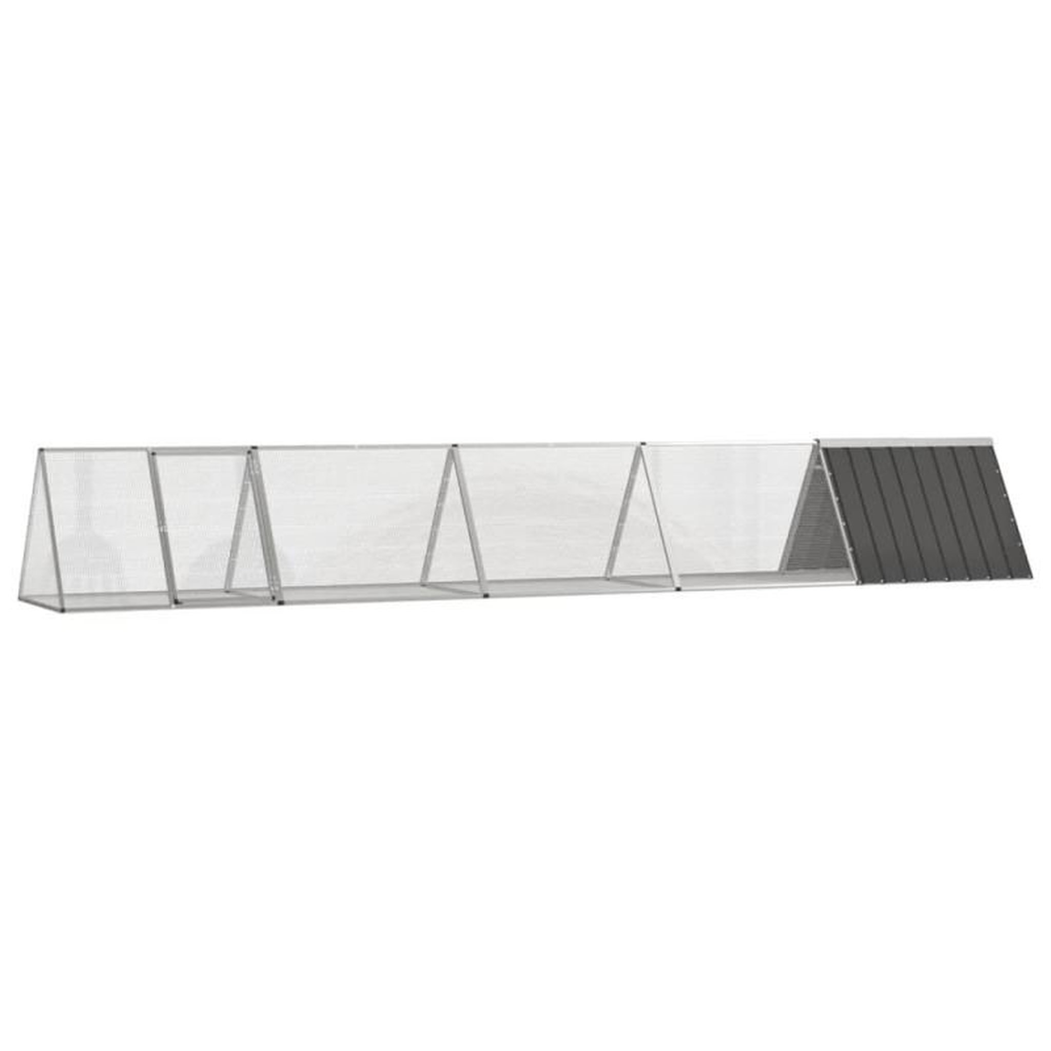 VIDAXL Clapier Anthracite 504,5x80,5x71 cm Acier galvanisé