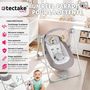 Voir la diapositive 2 : tectake Balancelle pour bébé pliable avec technologie TrueSpeed avec 5 niveaux de vitesse gris clair