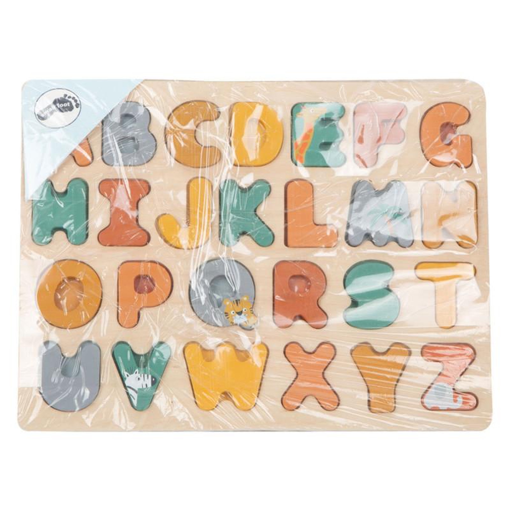 Voir la diapositive 2 : SMALL FOOT Small Foot - Wooden Alphabet Puzzle Safari 11703