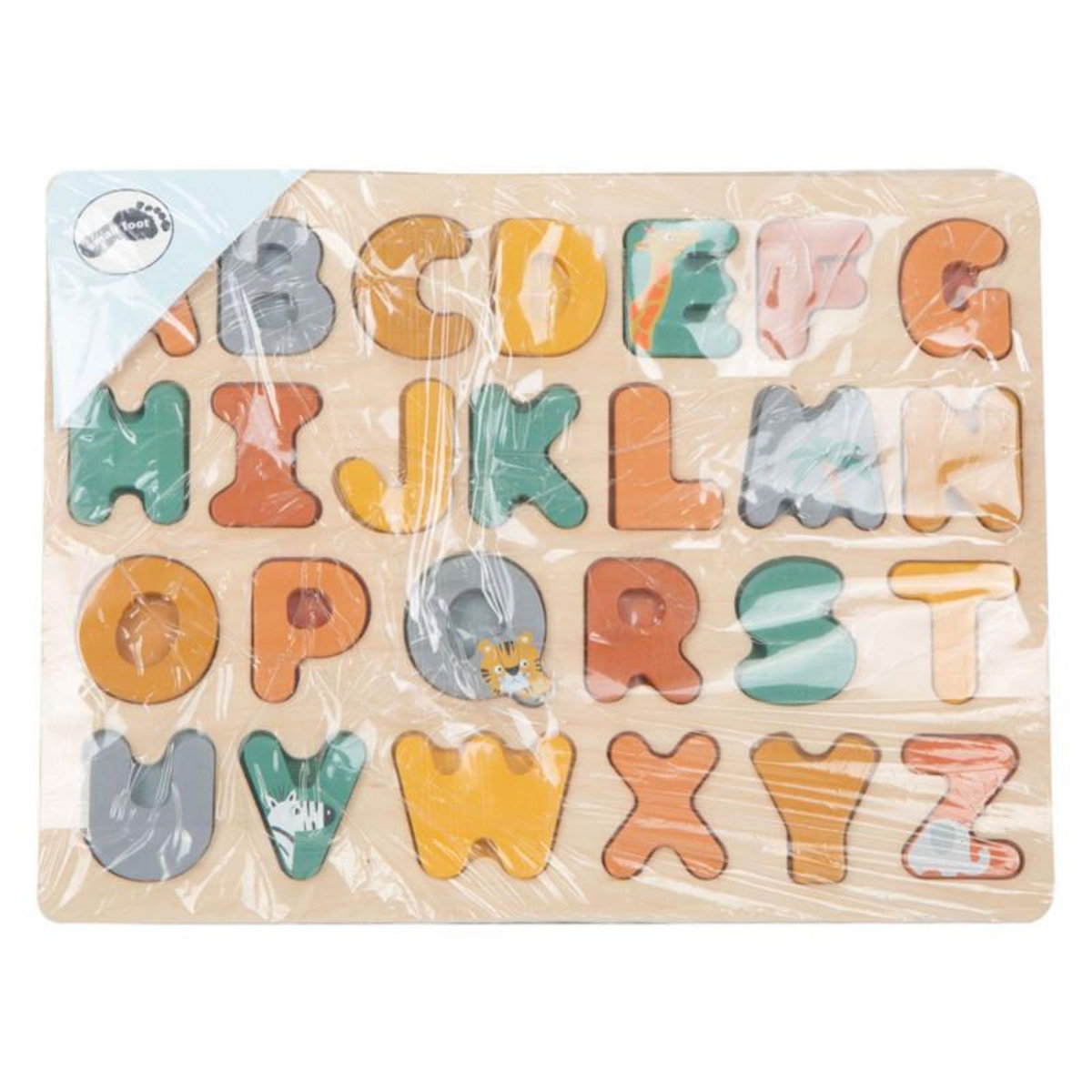 SMALL FOOT Small Foot - Wooden Alphabet Puzzle Safari 11703