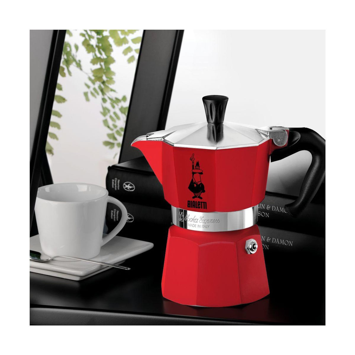 BIALETTI Cafetière italienne MOKA EXPRESS ROUGE 3 TASSES